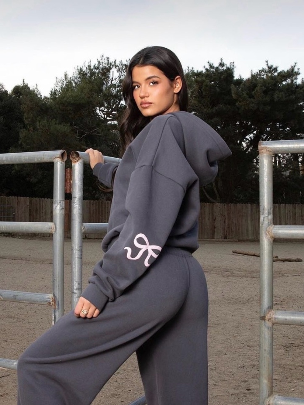 Edikted Bonnie bow hoodie